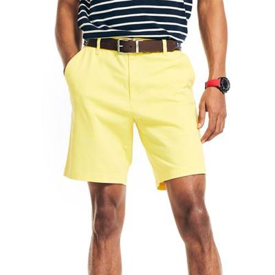 Nautica Classic Fit 8.5" Stretch Chino  Deck Short Aspen Gold Yellow 40 x 8.5