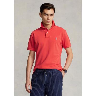 Polo Ralph Lauren Mens Classic Fit Mesh Short Sleeve Polo Shirt Red Small