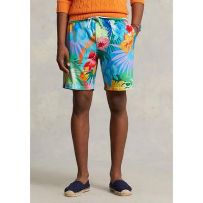 Polo Ralph Lauren Mens 8" Tropical Floral Palm Cove Shorts Blue Small