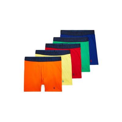 Polo Ralph Lauren Mens 5 Pack Classic fit Boxer Briefs Underwear XL Multicolor