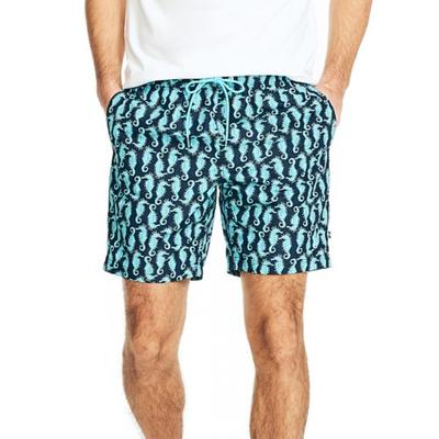 Nautica Mens Regular fit Swim Trunks Swimwear Medium Navy Blue