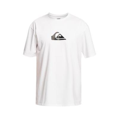 Quiksilver Mens Regular fit Short Sleeve Graphic T-Shirt Shirt XL White Solid