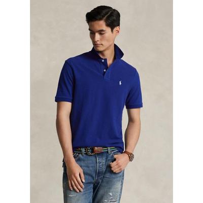 Polo Ralph Lauren Mens Classic-Fit Mesh Polo Shirt Royal Blue Medium