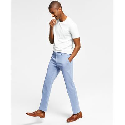 Tommy Hilfiger Mens Modern fit Dress Pants 36 / 29 Light Blue Solid Stretch