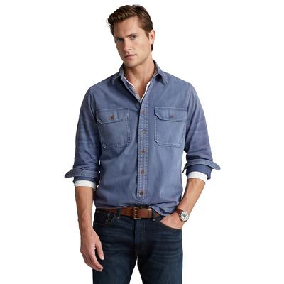 Polo Ralph Lauren Men's Classic-Fit Denim Workshirt Blue Small