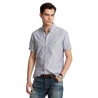 Polo Ralph Lauren Mens Classic Fit Button Down Shirt Plaid Oxford Slate Medium
