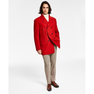 Lauren Ralph Lauren Mens Classic fit Double Breasted Peacoat Coat 40 R Orange