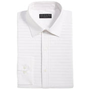 Alfani Mens Slim fit 34-35 Button-Up Shirt Large White Solid