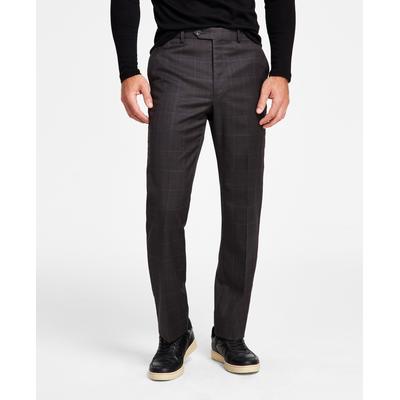 Lauren Ralph Lauren Mens Edgewood Wool Plaid Suit Dress Pants Black 42 x 32