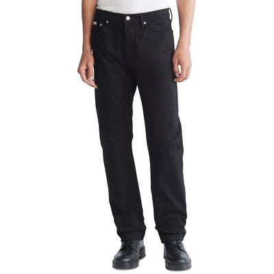 Calvin Klein Men's Straight Fit Black Jeans 38 x 30