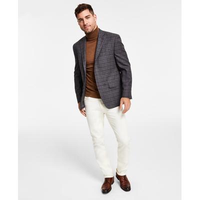 Lauren Ralph Lauren Men's Ultraflex Plaid Blazer Grey Brown 42S