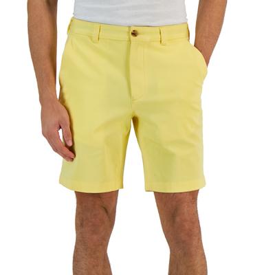 Club Room Men's Regular Fit 9 4 Way Stretch Shorts Lemon Ice Yellow 44