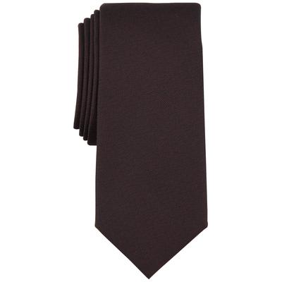 Alfani Mens Necktie Roseau Solid Red Tie Necktie