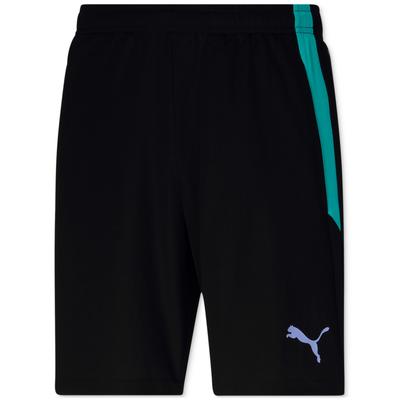 Puma  Men's  Moisture Management Training Shorts Black Teal Green  XL