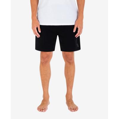 Hurley Mens Icon Boxed Sweat Shorts Black XL