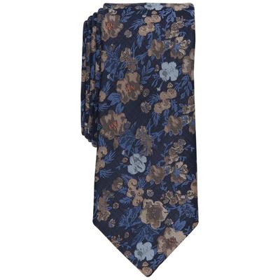 Bar Iii Men's Lisbon Floral Print Tie L Taupe