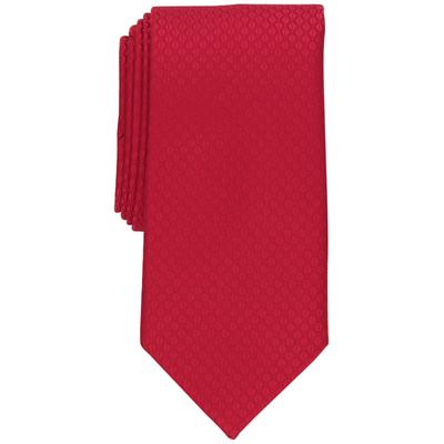 Perry Ellis Mens Boland Geo Print Red Necktie tie