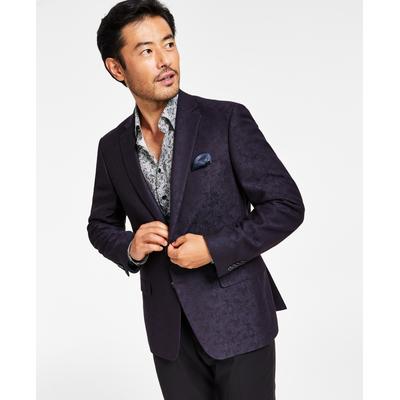 Alfani Men's Slim-Fit Jacquard Blazer Navy 36R