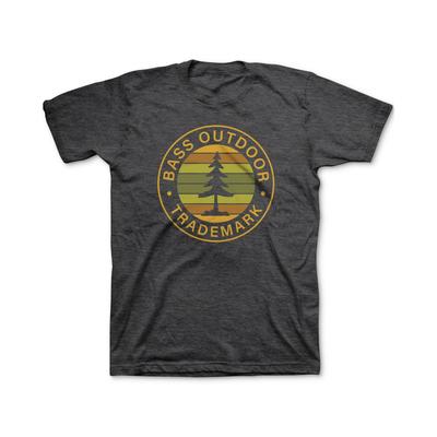 Bass Outdoor Men's Logo Graphic Tshirt  Charcoal Heather  Medium