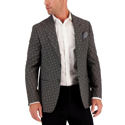 Tallia Men's Slim fit Blazer Black/Silver 38R