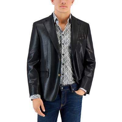 Tallia Men's Slim fit Black Metallic Sport Coat  Size 40 T/L39.5
