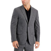 Lauren Ralph Lauren Men's Flannel Classic Fit Suit Jacket Grey Black Plaid 42L
