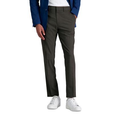 Kenneth Cole Reaction Mens Slim fit Dress Pants 30 / 30 Yellow Brown Plaid