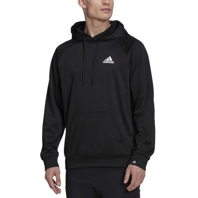 Adidas Game Go Small Logo Pullover Hoodie Black White Large