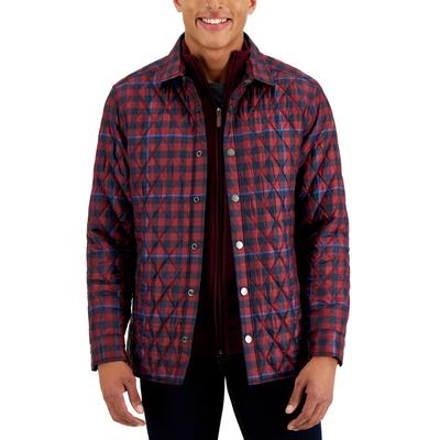 Club Room Men's Leo Quilted Puffer Jacket XL Karanda Red