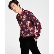 International Concepts Mens Floral Print Long-Sleeve Button Down Shirt Blush XS