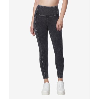 Andrew Marc Sport Women Regular fit High Waisted Leggings Large Black Solid