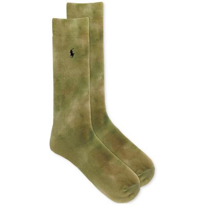 Ralph Lauren Men's Polo Rocks Cloud Roll Top Socks  Olive Green
