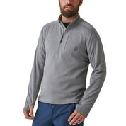 Bass Outdoor Men's Blaze Half Zip Pullover Sweater Gargoyle Grey Medium