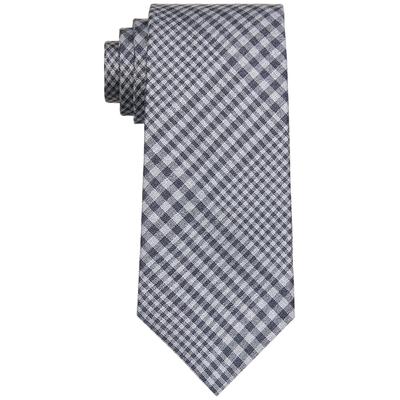 Michael Kors Men's Glen plaid Tie Blue Multi Necktie