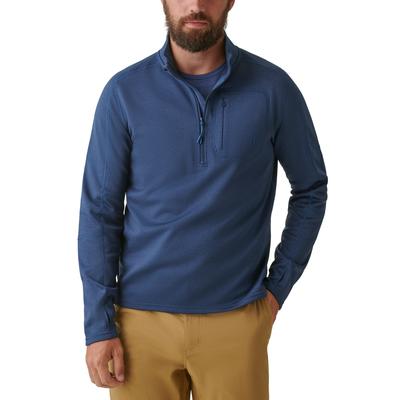 Bass Outdoor Men's Blaze Half Zip Pullover Sweater Dress Blue Medium