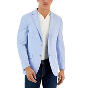 Tommy Hilfiger Mens Modern fit Sport Coat Blazer 44 L Light Blue Solid Stretch