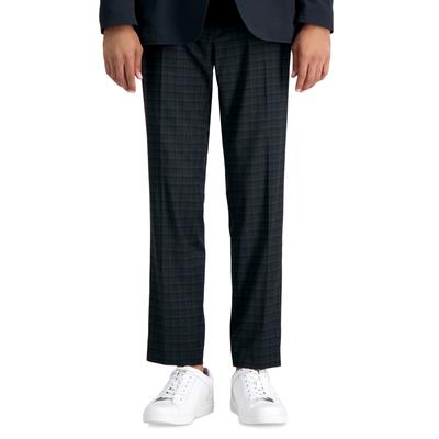 Kenneth Cole Mens Skinny fit Dress Pants 33 / 32 Black Plaid Stretch