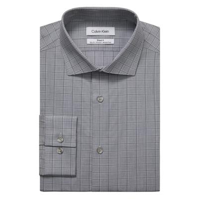 Calvin Klein Mens Steel Slim Fit Button Down Shirt Carbon 16 32 33