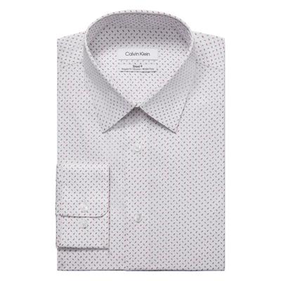 Calvin Klein Men's Steel Regular Fit Button Down Dress Shirt White 17 34-35