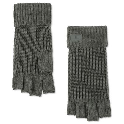 Tommy Hilfiger Men's Shaker Ribbed Fingerless Gloves  Charcoal Osfa Reg