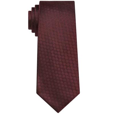 Calvin Klein Men's Slim Multi Dot Tie Wine Red Necktie