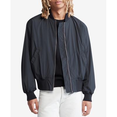 Calvin Klein Mens Lightweight Matte Bomber Jacket Medium Black