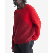 Calvin Klein Men's Crewneck Sweater XL Red Wool