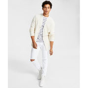 INC International Concepts Mens Classic Fit Cardigan Sweater White 2XL