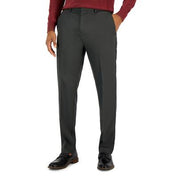 Perry Ellis Mens Modern fit Dress Pants 36 / 32 Charcoal Grey Solid Stretch