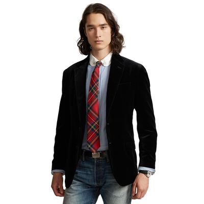 Polo Ralph Lauren Mens Polo Soft Velvet Sport Coat Black Large