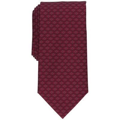 Perry Ellis Men's Jensen Classic Diamond Dot Tie  Red Necktie