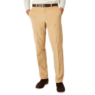 Michael Kors Mens Modern Fit Corduroy Pants Camel Yellow 35 x 30