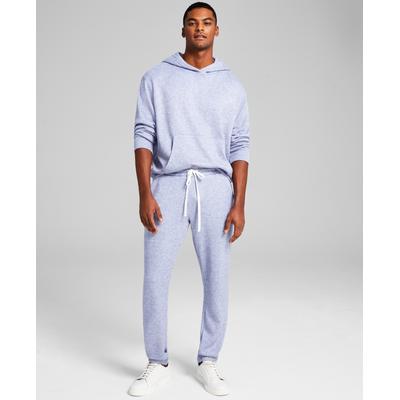 And Now This Men's Cozy Fleece Solid Jogger Pants  Navy Medium