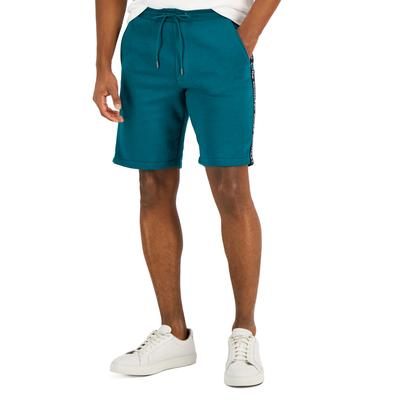 Michael Kors Men's Logo Tape Fleece Shorts Deep Green Small